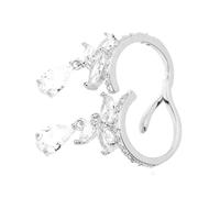 BESPORTBLE Puño De Oreja De Circonita Pendiente De Clip De Circonita Para Mujeres y Niñas Joyería Ear Cuff De Para Diario