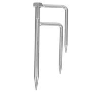 BESPORTBLE Punta de Sombrilla para Exteriores de Tres Púas Galvanizada Plata | Decoracion Verano, Ancla de Playa para Arena, Portátil y Reutilizable, Diseño Multifuncional