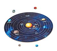 BESPORTBLE Puzzle de Madera del Sistema Solar para Juguete Educativo de Aprendizaje Cognitivo con para Desarrollar Habilidades y