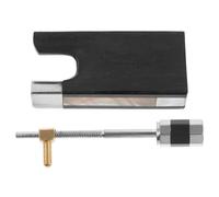 BESPORTBLE Raíz para Mástil de Violín de Ébano con Nuez de Cobre Accesorio Profesional de Repuesto para Instrumento Musical Práctica Pieza para Equipo de Violín Uso en