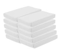 BESPORTBLE Recambio de Pañuelos para Coche de Pulpa de Madera Blanco, Paquete de 10 Bolsas, Papel Tisú sin Confeti, Práctico para Exteriores y Mochila