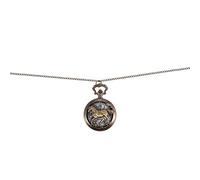 BESPORTBLE Reloj De Bolsillo Clásico De Cuarzo Retro Hueco De Aleación Diseño De Esqueleto De Caballo para Coleccionistas y Decoración Vintage