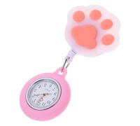 BESPORTBLE Reloj de Bolsillo con Forma de Pata de Gato, Silicona, Estirable, Gancho, para Colgar y Uso Práctico