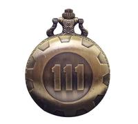 BESPORTBLE Reloj de Bolsillo Grande de Cuarzo Cadena de Bronce Estilo Retro Esfera Números Arábigos Reloj Colgante Creativo para Estudiantes y Obsequio Vintage