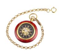 BESPORTBLE Reloj de Bolsillo Mecánico Antiguo con Numerales y Diseño Vintage Reloj de Bolsillo Retro para Hombres y Mujeres Elegante y Práctico