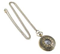 BESPORTBLE Reloj de Bolsillo Vintage Pequeño Portátil de Zinc para Reloj Retro Diseño Creativo para Estudiantes y Ocasiones Obsequios