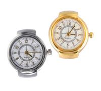BESPORTBLE Reloj de Dedo Vintage de Aleación para Hombres y Mujeres, 2 Piezas Resistentes Que No Se Rompen ni Desvanecen, Obsequio Adecuado Día del Padre Madre