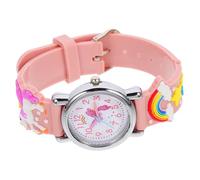 BESPORTBLE Reloj De Dibujos Animados Diseño De Unicornio Pequeños Bonito Reloj para Obsequio De Estudiantes