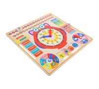 BESPORTBLE Reloj De Juguete Educativo para De 4 A 8 Años Incluye Calendario Y Calendario Este Reloj Enseña A Los A Aprender A Decir La Hora