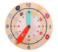 BESPORTBLE Reloj De Madera Educativo para Juguete Cognitivo De Aprendizaje De Hora Didáctica para Educación Preescolar para y Colores