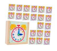 BESPORTBLE Reloj De Madera para Niños Pequeños, Modelo De Números, Juguete para Aprender A Decir La Hora, Juguete De Jardín De Infantes