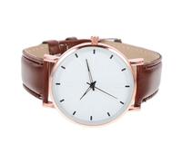 BESPORTBLE Reloj de Pulsera Casual para Hombre con Correa de Cuero Diseño Ultradelgado y de Cuarzo Preciso para Diario y Ocasiones Formales