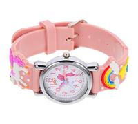 BESPORTBLE Reloj de Pulsera Estampado de Unicornio para Niñas de Silicona Decorativo Obsequio de Cumpleaños Niñas Práctico y Portátil
