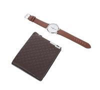 BESPORTBLE Reloj de Pulsera Único y Cartera para Hombre Obsequio para Novio Esposo y Padre Billetera para Hombre Reloj de Obsequio