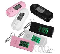 BESPORTBLE Reloj Llavero Digital Portátil 6 Piezas Electrónico para Estudiantes y Profesionales Pantalla LCD Botón Único Compacto para Estudio y Trabajo