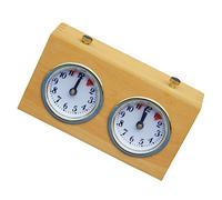 BESPORTBLE Reloj Mecánico de Profesional Dispositivo de Cronometraje Portátil Temporizador Analógico para Chino Juegos de Mesa y Torneos Diseño Duradero