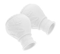 BESPORTBLE Remates Decorativos para Barra de Cortina, 2 Piezas, Tapa Final para Extremos de Barra, Accesorio para Cortinas de Ventana, Diseño Tallado, Color Madera, Accesorios para