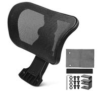 BESPORTBLE Reposacabezas Ajustable para Silla de Oficina Almohada Ergonómica de Malla Negra Soporte para Cuello y Cabeza Accesorio Elevable para Protección Cervical Espacio de Trabajo