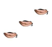 BESPORTBLE Riñonera Antirrobo para Mujer 3 Unidades con Diseño 3D De Piel Sintética Resistente para Viajes.