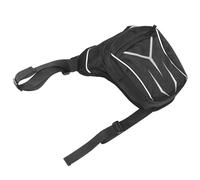 BESPORTBLE riñonera Moto hermético Motocross Cadera Hombres Largo Grande Llavero Salvavidas arnés de Pecho de Radio Bandolera Hombre Bolsa de caída Bolsa telefónica Tela Oxford Negro