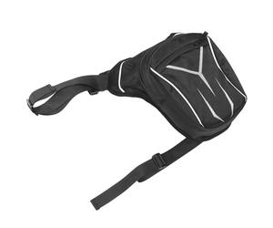 BESPORTBLE riñonera Moto hermético Motocross Cadera Hombres Largo Grande Llavero Salvavidas arnés de Pecho de Radio Bandolera Hombre Bolsa de caída Bolsa telefónica Tela Oxford Negro