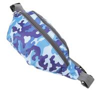 BESPORTBLE Riñonera Unisex Estampado Azul Camuflaje, Bolso de Cintura Multifuncional para Deporte, Ciclismo y Turismo, Bolsa de Pecho Resistente al Agua para Uso Casual