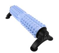 BESPORTBLE Rodillo de espalda: Rodillo de yoga fitness con soporte integrado - Masajeador muscular para espalda y piernas - Masajeador con barra de masaje para entrenamiento - Columna rodante