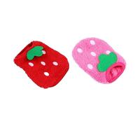 BESPORTBLE Ropa para Perros Cálida y Transpirable De Poliéster, Talla Pequeña, Colores Rosa y Rojo, para Uso Invierno, Adecuada para Cachorros y Conejos