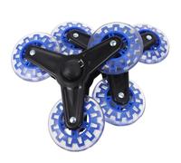 BESPORTBLE Ruedas Triangulares Giratorias para Carrito de Compra Repuesto Grande Azul Estructura de Hierro Compatibles Máquina Sube-Escaleras para Uso en Escaleras y Transporte Fácil