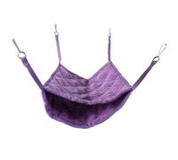 BESPORTBLE Saco de Dormir para Mascotas Pequeñas, Cama Colgante para Roedores, Hamaca Suave de Lint y Metal, para Jaula y Hogar, para Ratas y Petauros del Azúcar