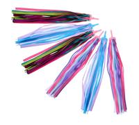 BESPORTBLE Set de 3 Cintas Decorativas Borlas para Manillares de Bicicletas y Patinetes Infantiles Colores Variados 32 Tiras por Set Accesorios para Bicicletas de Equilibrio y Patinetes