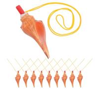 BESPORTBLE Silbatos de Caracol Decorativos Entrenamiento al Aire Libre para Niños, Tamaño Pequeño (9-13.5 Cm), Sonido Natural, Set de 10 Piezas para Viajes y Fiestas