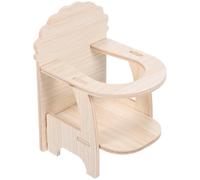 BESPORTBLE Silla de Madera 1 Juego para Hámster con Bandeja para Comer