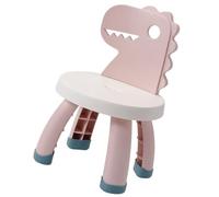 BESPORTBLE Silla Respaldo para Pequeños de Plástico PP y PVC, Antideslizante, Tamaño Mediano, Color Rosa, Adecuado para Estudio y Actividades en Casa o Jardín de Infantes, Taburete Duradero