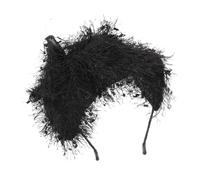 BESPORTBLE Sombrero Con Lazo Y Borlas Diadema De Lolita Sombrero Rojo Y Azul s Steampunk Velo De Jaula Gorro De Calavera Mini De Copa Para Mujer Tocado