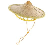 BESPORTBLE Sombrero De Bambú Sombrero Primero Oriental Ninjas Sombreros Cosplay Sombrero Para Mujeres Sombrero De Granjero Sombrero De Samurái De Japón Tejido De Bambú Khaki