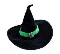 BESPORTBLE Sombrero De Bruja De Terciopelo Negro: Accesorio Elegante Y Místico Para Disfraz De Halloween (Color Aleatorio)