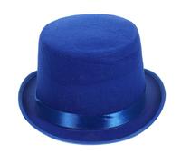 BESPORTBLE Sombrero de Copa Azul para Accesorio de Mago para Actuación Escénica Prop para Conjuro y Fiesta de Disfraces Pequeño Contorno