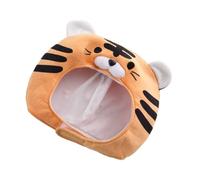 BESPORTBLE Sombrero de Tigre de Peluche de Algodón PP Talla Ajustable Botones Diseño de Cobertura Total para Cosplay y Fiestas Accesorio Divertido para Disfraces Infantiles 1 Pieza