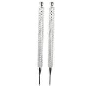 BESPORTBLE Sonda de punto de oído de acero inoxidable 2 piezas, bolígrafo de acupresión para oreja portátil y ligero para terapias alternativas