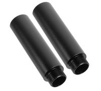 BESPORTBLE Soporte de Micrófono Tubos de Extensión de Aleación de Aluminio, Negro, 2 Piezas, Compatible Brazos de Micrófono, Adecuado para Estudios y Grabación Profesional