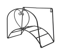 BESPORTBLE Soporte de Pared para Mangueras de Jardín Soporte Colgante de Hierro Negro para Almacenamiento Organizado para Mangueras Flexibles Rack para Exteriores