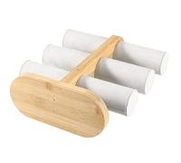 BESPORTBLE Soporte Decorativo para Joyas de Bambú de Exhibidor Resistente para Pulseras Brazaletes Relojes y Accesorios Diseño Retro y Estructura Firme para Organización Doméstica