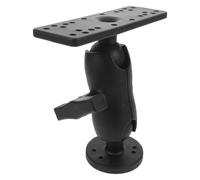 BESPORTBLE Soporte Giratorio para Sonda de Pesca Ajustable 360° para Kayak y Embarcaciones Placa Resistente Intemperie Compatible con Garmin Gpsmap Montaje Rápido sin Herramientas