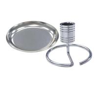 BESPORTBLE Soporte Metálico Para Varillas De Moxa De Acero Inoxidable Bandeja, Base Resistente Al Calor, Diseño Compacto Para Uso Doméstico y Spa, Quemador Seguro Para Terapia De Moxa El Hogar