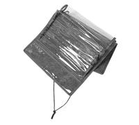 BESPORTBLE Soporte para Cinturones de Karate y Taekwondo Fieltro Gris Medio Bolsa Colgante Organizadora de Pared para Exhibición Almacenamiento Antipolvo y Colgador de Medallas de Artes