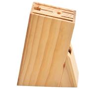 BESPORTBLE Soporte para Cuchillos de Madera Maciza Resistente y Estable Organizador de Utensilios de Cocina para Mostrador Almacenamiento Seguro y Práctico Diseño Simple para Cocina Ordenada