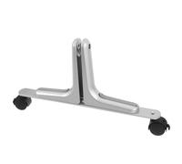 BESPORTBLE Soporte para Mampara Divisoria de Ambientes Pies Móviles de Metal Plateado Base Estable Ruedas Giratorias Freno Compatible Paneles de Privacidad para Interior y Oficina