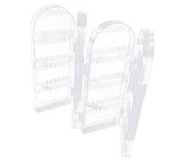 BESPORTBLE Soporte Para Pendientes De Joyería Plegable Transparente De Plástico 4 Paneles Para Organización De Joyas Hogar y Tienda