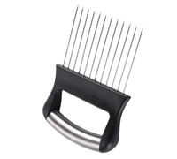 BESPORTBLE Soporte para Rebanador de Cebolla de Acero Inoxidable Aguja Multiusos para Cortar Frutas y Verduras Herramienta de Cocina Segura para Patatas y Preparación Rápida